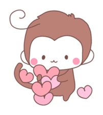 Monkey year, cute monkey sticker #8926211