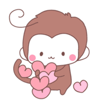 Monkey year, cute monkey sticker #8926211