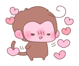 Monkey year, cute monkey sticker #8926215