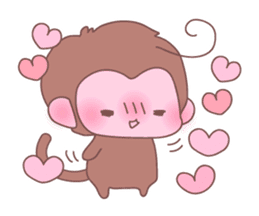 Monkey year, cute monkey sticker #8926215