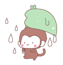 Monkey year, cute monkey sticker #8926221