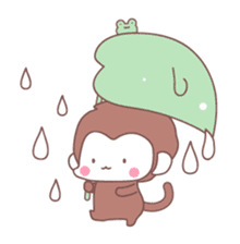 Monkey year, cute monkey sticker #8926221