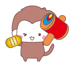 Monkey year, cute monkey sticker #8926222