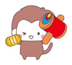 Monkey year, cute monkey sticker #8926222