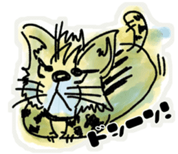 Japanese Cat Stickers. sticker #8926467
