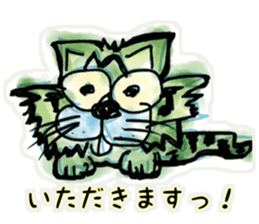 Japanese Cat Stickers. sticker #8926472