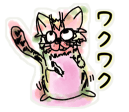 Japanese Cat Stickers. sticker #8926497