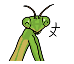 Daily life of mantis sticker #8926744
