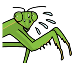 Daily life of mantis sticker #8926745