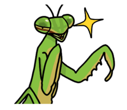 Daily life of mantis sticker #8926746