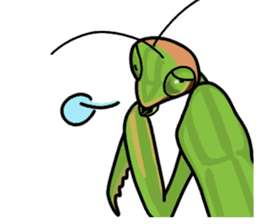 Daily life of mantis sticker #8926747