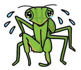 Daily life of mantis sticker #8926748