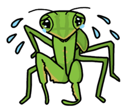 Daily life of mantis sticker #8926748