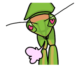 Daily life of mantis sticker #8926752