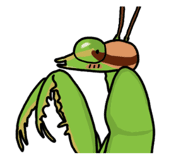 Daily life of mantis sticker #8926753