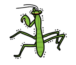 Daily life of mantis sticker #8926754