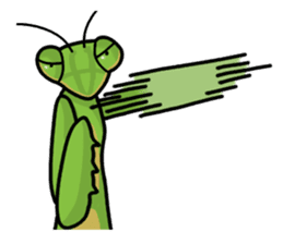 Daily life of mantis sticker #8926755