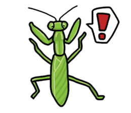 Daily life of mantis sticker #8926756