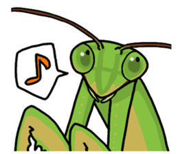 Daily life of mantis sticker #8926757