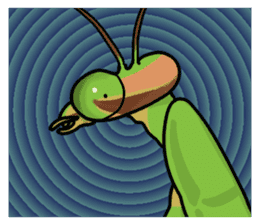 Daily life of mantis sticker #8926762