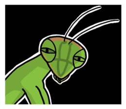 Daily life of mantis sticker #8926763