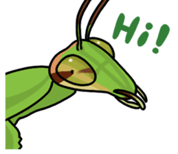Daily life of mantis sticker #8926764