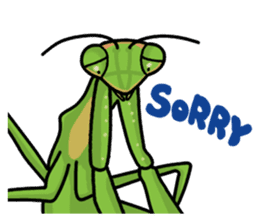 Daily life of mantis sticker #8926766
