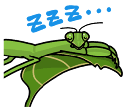 Daily life of mantis sticker #8926768