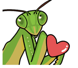Daily life of mantis sticker #8926771