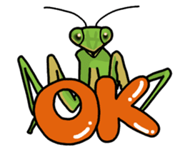 Daily life of mantis sticker #8926772