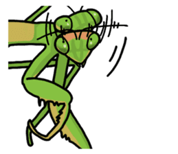 Daily life of mantis sticker #8926778