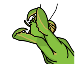 Daily life of mantis sticker #8926780