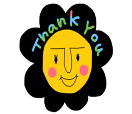 rainbow flowers sticker #8926784