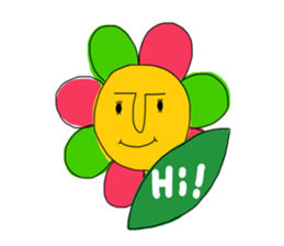 rainbow flowers sticker #8926788