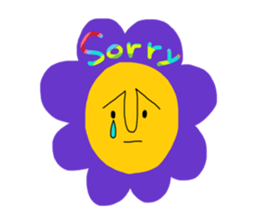 rainbow flowers sticker #8926789