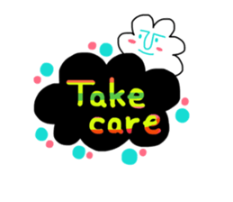 rainbow flowers sticker #8926800