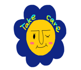 rainbow flowers sticker #8926802