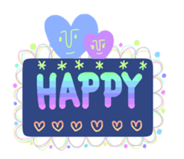 rainbow flowers sticker #8926804