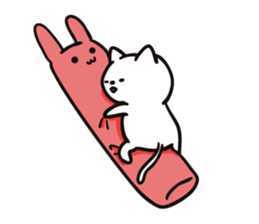 Intently sleepy cat 4 sticker #8927045