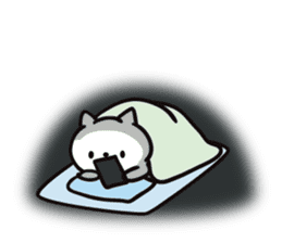 Intently sleepy cat 4 sticker #8927053