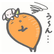 carrot & Rabbit sticker #8927091
