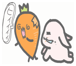 carrot & Rabbit sticker #8927099