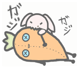 carrot & Rabbit sticker #8927100