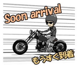 American Motorcycle black rider sticker #8927313