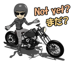 American Motorcycle black rider sticker #8927328