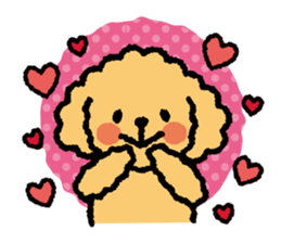 Toy poodle note POP sticker #8928227