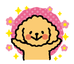 Toy poodle note POP sticker #8928228