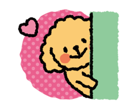 Toy poodle note POP sticker #8928231