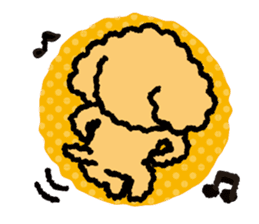 Toy poodle note POP sticker #8928235