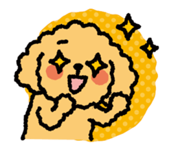 Toy poodle note POP sticker #8928236